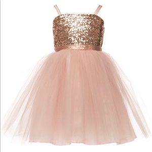 Sequin special occasion flower girl dress